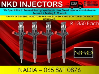 Toyota 2kd Diesel Injectors For Sale On Service Exchange Or Recon
