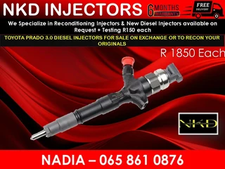 Toyota Prado Diesel Injectors For Sale Or Recon