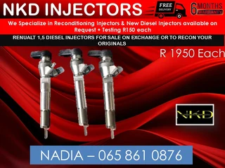 Renault 1.5 Diesel Injectors For Sale Or Recon