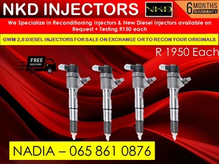 Gwm 2.8 Diesel Injectors For Sale Or Recon