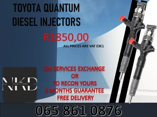 Toyota Quantum Diesel Injectors For Sale On Exchange Or To Recon With Warranty