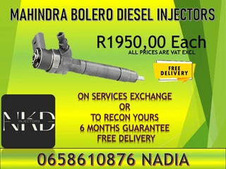 Mahindra Bolero Diesel Injectors For Sale On Exchange Or To Recon With Warranty