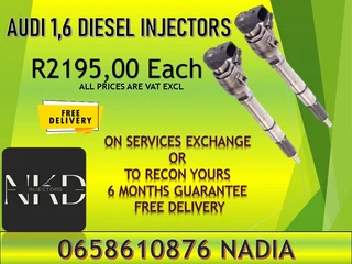Audi 1.6 Diesel Injectors For Sale Or To Recon