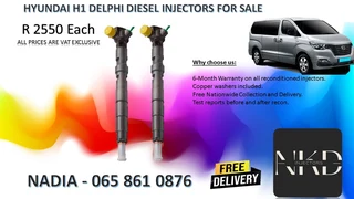 Hyundai H1 Diesel Injectors For Sale Or To Recon