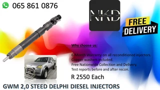 Gwm 2.0 Steed Diesel Injectors For Sale On Exchange Or To Recon With Warranty