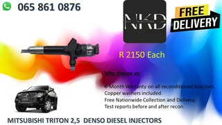 Mitsubishi Triton 2.5 Diesel Injectors For Sale On Exchange Or To Recon With Warranty