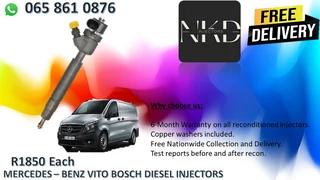 Mercedes Benz Vito Diesel Injectors For Sale Or To Recon
