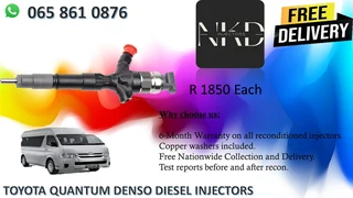 Toyota Quantum Diesel Injectors For Sale Or To Recon
