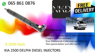 Kia 2500 Diesel Injectors For Sale Or To Recon