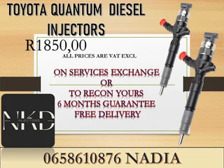 Toyota Quantum Diesel Injecors For Sale On Exchange Or To Recon