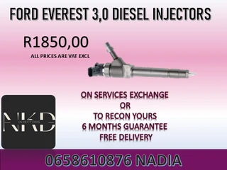 Ford Everest (3.0/bt50) Diesel Injectors For Sale Or To Recon With Warranty