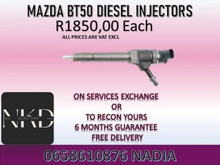 Mazda Bt50 Diesel Injectors For Sale On Exchange Or To Recon