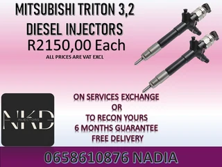 Mirsubishi Triton 3.2 Diesel Injectors For Sale On Exchange Or To Recon With Warranty