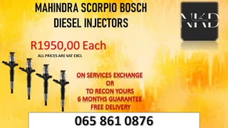 Mahindra Scorpio Diesel Injectors For Sale On Exchange Or To Recon With 6 Months Warranty