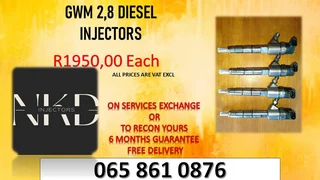 Gwm 2.5 Diesel Injectors For Sale On Exchange With 6 Months Warranty