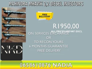 Mahindra Mhawk 2.2 Diesel Injectors For Sale Or To Recon