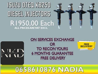Isuzu Dteq Kb250 Diesel Injectors For Sale On Exchange With 6 Months Warranty