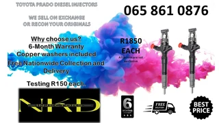 Toyota Prado Diesel Injectors For Sale On Exchnage