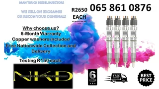 Man Truck Diesel Injectors For Sale Or To Recon