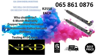 Kia 2500 Diesel Injectors For Sale Or To Recon