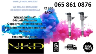 Gwm 2.5 Diesel Injectors For Sale Or To Recon
