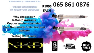 Ford Ranger 3.2 Diesel Injectors For Sale On Exchange With 6 Months Warranty