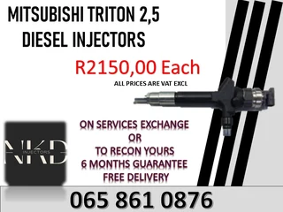 Mitsubishi Triton 2.5 Diesel Injectors For Sale On Exchange Or To Recon With Warranty