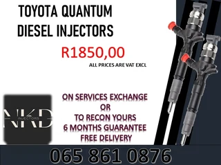 Toyota Quantum Diesel Injectors For Sale On Exchange Or To Recon