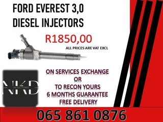 Ford Everst (3.0/bt50) Diesel Injectors For Sale On Exchange Or To Recon With Warranty