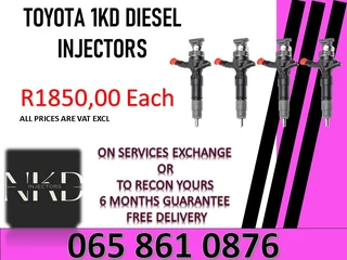 Toyota 1kd Diesel Injectors For Sale Or To Recon