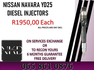 Nissan Navara Yd25 Diesel Injectors For Sale On Exchange With 6 Months Warranty