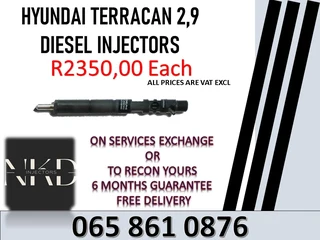 HYUNDAI TERRICAN 2.9 DIESEL INJECTORS FOR SALE ON EXCHANGE