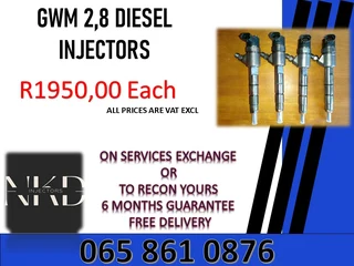 Gwm 2.8 Diesel Injectors For Sale On Exchange Or To Recon