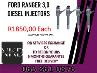 Ford Ranger 3.0 Diesel Injectors For Sale Or To Recon