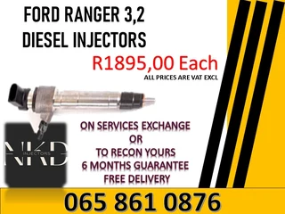 Ford Ranger 3.2 Diesel Injectors For Sale On Exchange With 6 Months Warranty
