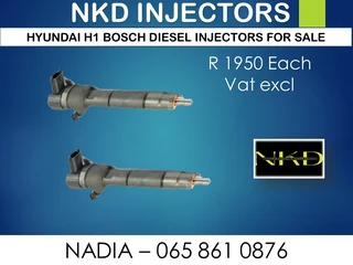 Hyundai H1 (bosch) Diesel Injectors For Sale Or To Recon