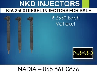 Kia (2500) Diesel Injectors For Sale On Exchange Or To Recon With Warranty