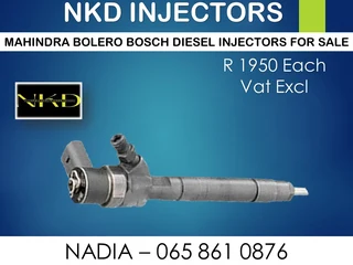 Mahindra Bolero Diesel Injectors For Sale Or To Recon