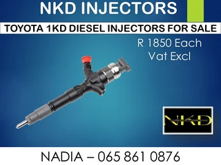 Toyota 1kd Diesel Injectors For Sale On Exchnage Or To Recon With Warranty