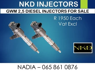 Gwm 2.5l Diesel Injectors For Sale On Echange Or To Recon