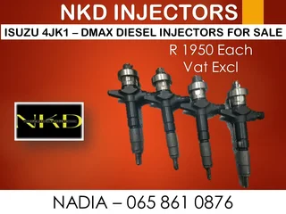 Isuzu 4jk1 - Dmax - Dteq Diesel Injectors For Sale On Exchange Or To Recon With Warranty