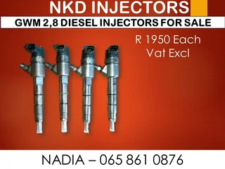 Gwm 2.8l Diesel Injectors  For Sale On Exchange Or To Recon With Warranty