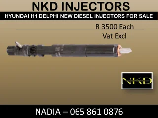 Hyundai H1 Delphi New Diesel Injectors For Sale On Exchange Or To Recon With Warratny