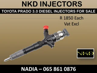 Toyota Prado 3.0 Diesel Injectors For Sale Or To Recon