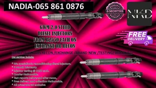 Gwm Steed 2.0 Diesel Injectors For Sale Or Recon With 6 Months Warranty.