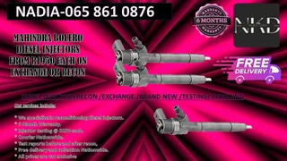 Mahindra Bolero Diesel Injectors For Sale Or Recon With 6 Months Warranty.
