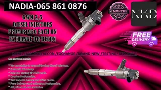 Gwm 2.5 Diesel Injectors For Sale Or Recon With Warranty
