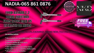 Ford Ranger 2.2 diesel injectors for sale or recon with 6 months warranty