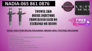 Toyota 2kd 2.5 Diesel Injectors For Sale Or Recon We Supply Test Reports