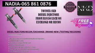 Toyota 1kd 3.0 Diesel Injectors For Sale Or Recon With 6 Months Warranty.